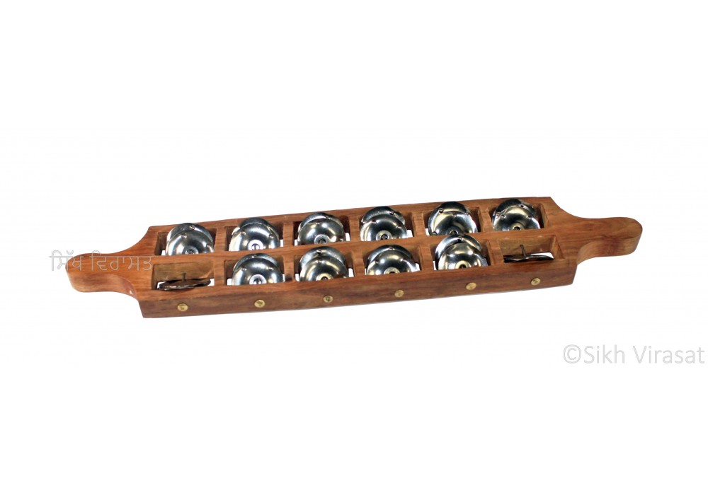 Musical Instrument Kartal Khartal Wooden Thali Jeekha 12